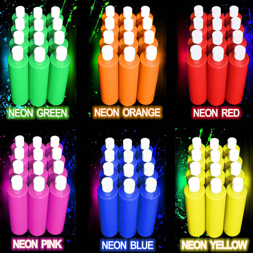 Neon Party Paint 12 single colour