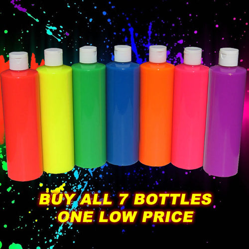 Neon Party Paint Rainbow Pack 6 Colours - blue out of Stock : please note other colour