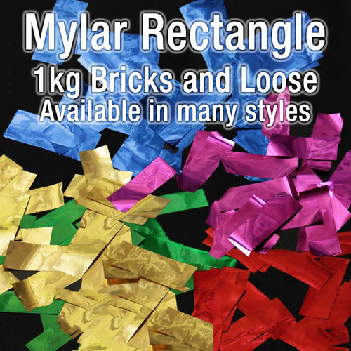 mylar rectangular confetti