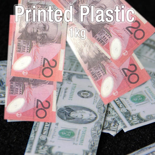 printed plastic money confetti