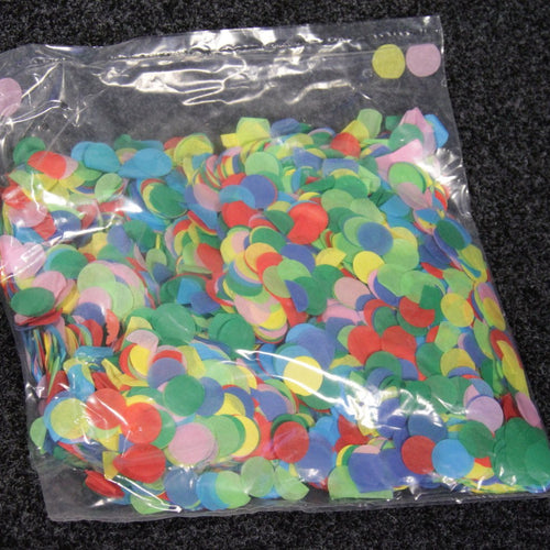 Tissue Circle Confetti (sold in 1kg, bags of 200g each)