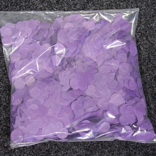 Tissue Circle Confetti (sold in 1kg, bags of 200g each)